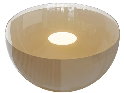 Round Ceiling Light With Smooth Surface And Illumination 3d model