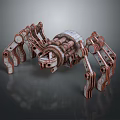 Robot Spider Robot Mecha Spider Science Fiction Spider Mechanical Spider Battery Spider Tower Defense 3d model