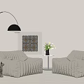 Modern Lazy Sofa 3d model