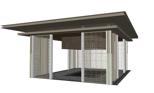 New Chinese Pavilion 3d model