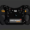 Premium McLaren GT3 Steering Wheel With Entertainment Control Buttons And Carbon Fiber Knobs