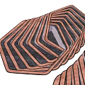 Stylish Geometric Patterned Rug with Diagonal Stripes Brown Black Tones Modern Home Decor