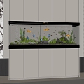 Aquarium Aquarium Ornamental Fish Constant Temperature Fish Tank Built-in Fish Tank High Cabinet Fish Tank 3d model