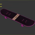 Stylish Black Skateboard With Wooden Stripe Grip Tape And Smooth Wheels