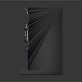 Guesthouse Building Exterior Design With Multi Story Structure Balconies Roof Flag And Windows