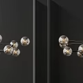 Modern Chandelier Designs Featuring Spherical Bulbs And Branch Like Structures For Interior Lighting 3d model
