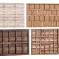 Wooden Ceiling Panel Designs With Various Wood Grain Styles For Interior Decoration