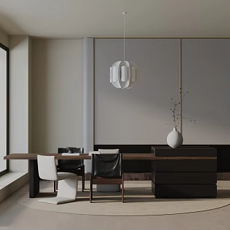 Modern dining table 3d model