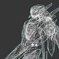 Futuristic Metallic Armored Mech Character Design For Game And Movie