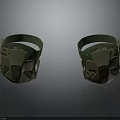 High Quality Military Weapon Gear Green Camouflage Knee Pads With Adjustable Straps