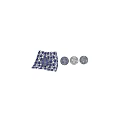 Decorative Lace Fabric With Transparent Sphere And Floral Patterns Design