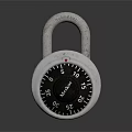 Secure Commercial Combination Padlock With Durable Metal Dial And Business Security Functionality 3d model