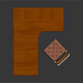 Kids Wooden L Shaped Desk With Bookshelf And Comfortable Chair Setup