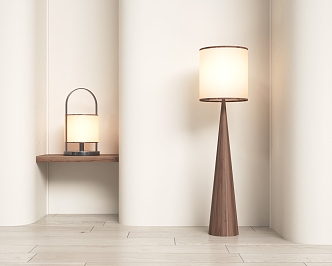 Modern lamp combination table lamp floor lamp combination 3d model