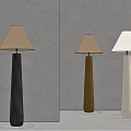Quiet ancient style floor lamp mushroom floor lamp 3d model