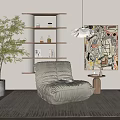 Modern Lazy Sofa 3d model