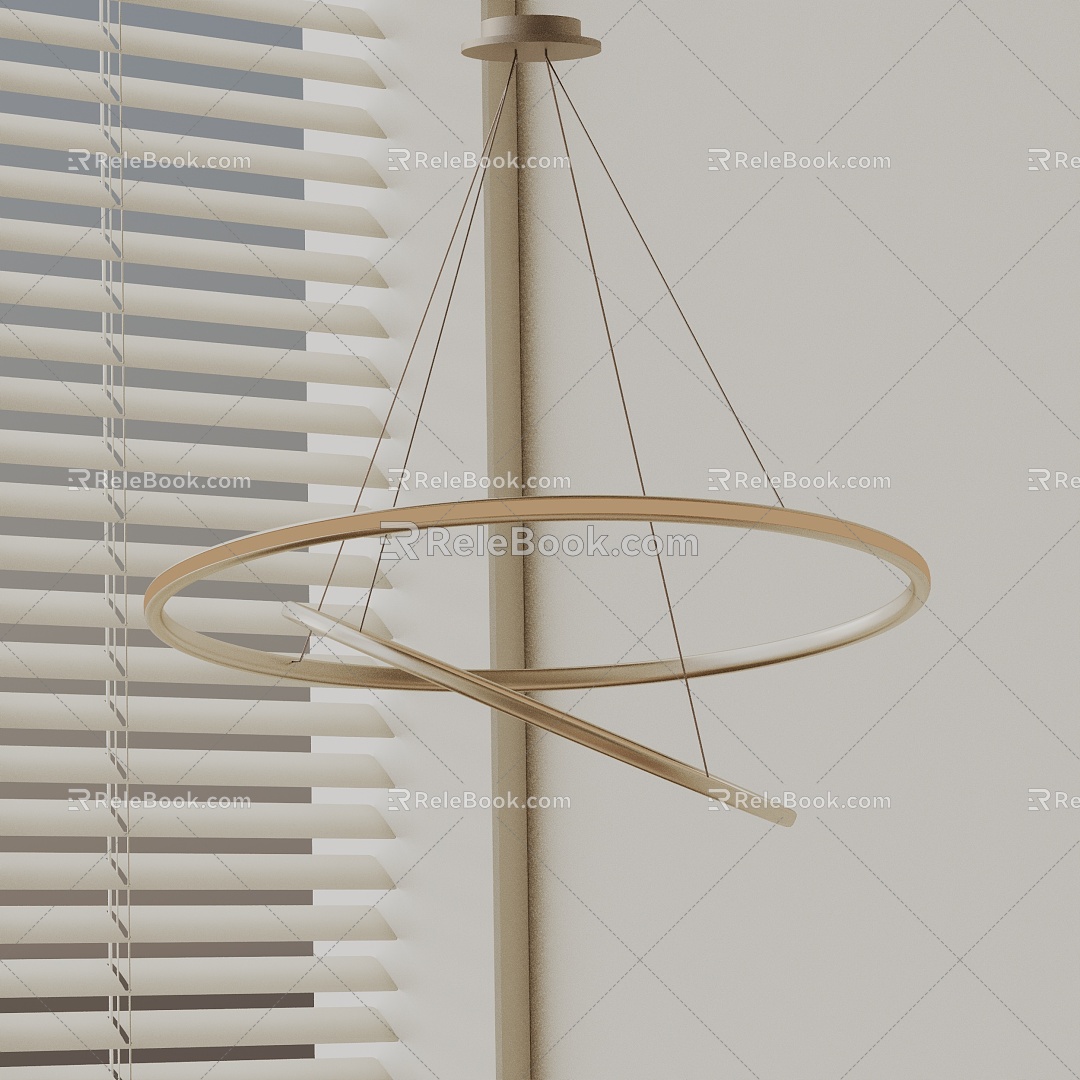 Modern chandelier 3d model