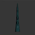 Modern Decorative Ornament Set With Textured White and Teal Curved Branch Inspired Sculptural Designs