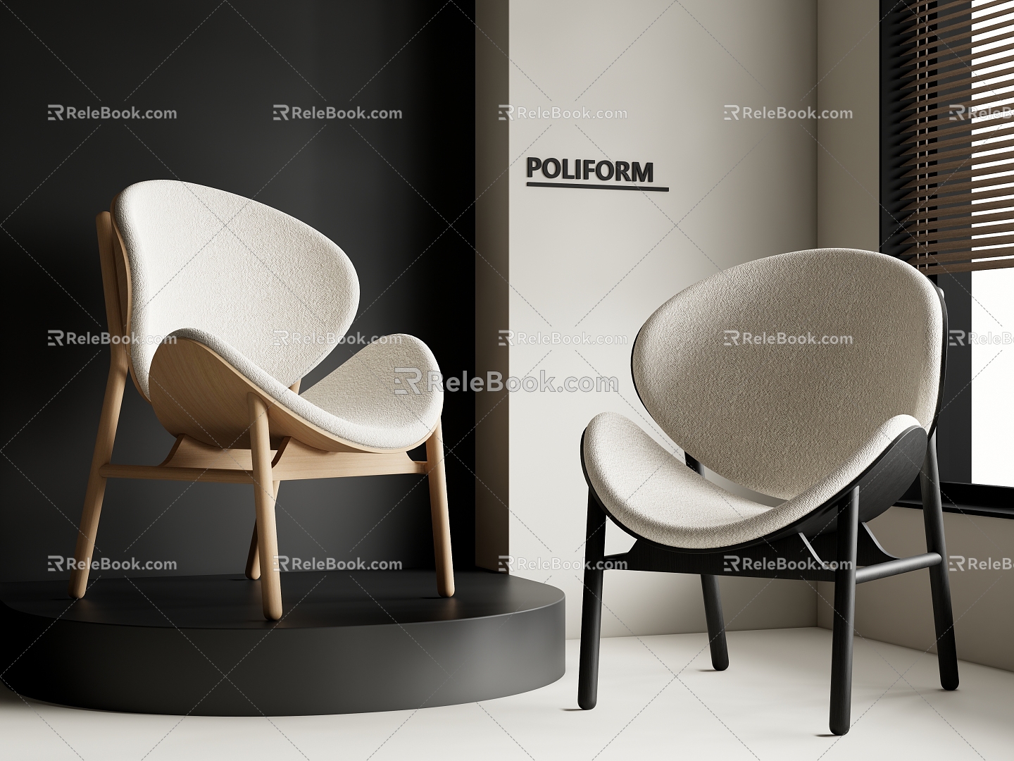 Single Chair Leisure Chair 3d model