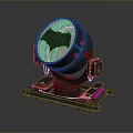 Iconic Batman Symbol Searchlight With Vintage Metal Design And Stable Base Structure
