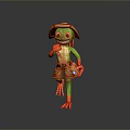 Frog Poison Frog Game Frog Reptile Cold Blooded Animal Reptile 3d model