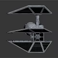 Orbital Spacecraft With Deployed Solar Panels And Central Module For Space Exploration