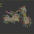 Vintage Style Black And Yellow Motorcycle With Headlight Exhaust And Modern Design