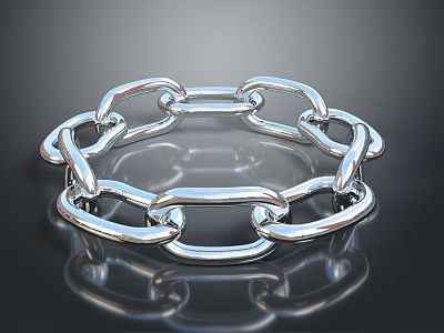 Stainless Steel Heavy Duty Metal Chain Hardware Tool for Industrial Applications and Construction 3d model