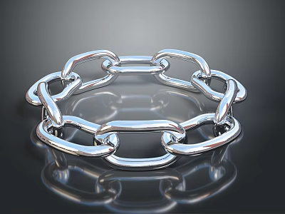 Stainless Steel Heavy Duty Metal Chain Hardware Tool for Industrial Applications and Construction 3d model