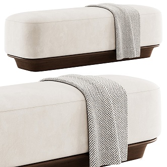 Modern Sofa Bench Fabric Bench 3d model