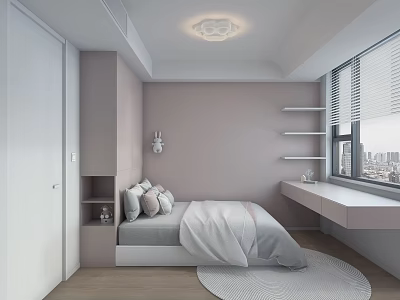 Home Decoration Famous Hostel Tatami Daughter Room Children's Room Master Bedroom Second Bedroom Nanny Room Lounge Negotiation Room Study Reading Room Leisure Area Chess and Card Room 3d model