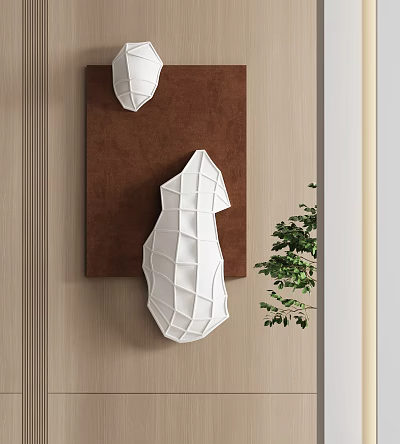 Modern wall decoration wall decoration pendant device painting 3d model
