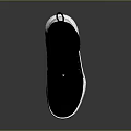 Black High Top Sport Sneakers With White Sole And Lace Up Design