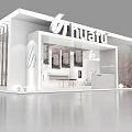 Huafu Exhibition Booth Model 3d model