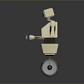 Industrial Robot Single Wheel Robot Double Wheel Robot Assistant Small Robot 3d model