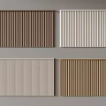 Wooden Wall Panels In Various Colors With Vertical Slat Design For Interior Decoration