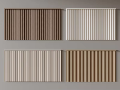 Modern Dado Grille Panel Great Wall Panel 3d model