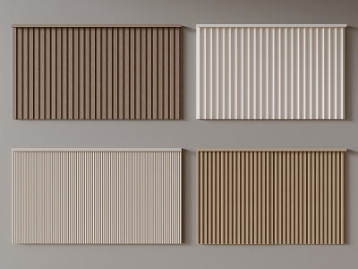 Modern Dado Grille Panel Great Wall Panel 3d model