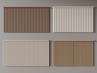 Modern Dado Grille Panel Great Wall Panel 3d model