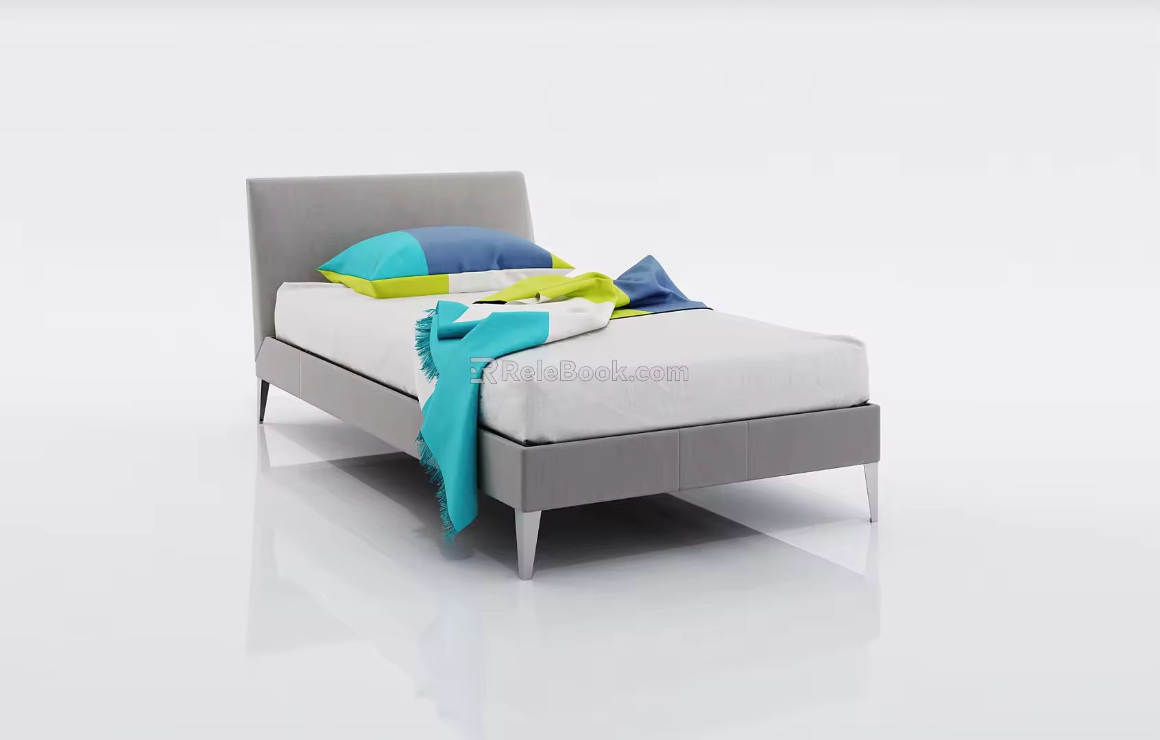 Single Bed 3d model