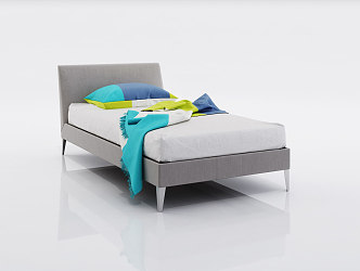 Single Bed 3d model