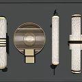 Modern Stylish Wall Lamps With Round Cylindrical Shapes And Decorative Lighting