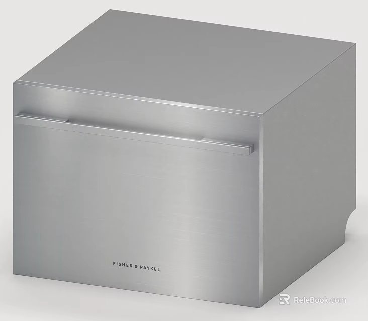 Fisher Paykel Stainless Steel Drawer Style Kitchen Appliance With Sleek Design 3d model 