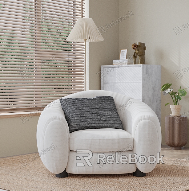 Modern Single Sofa Leisure Chair model