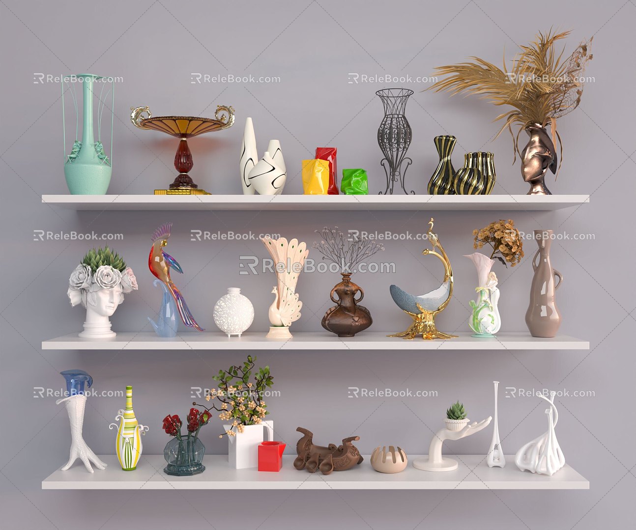 Desktop Decoration Decoration Modern Decoration Material Fashion Decoration Desktop Decoration Vase 3d model