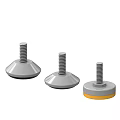 Hardware Tools Three Screws With Silver And Yellow Base Designs For Projects