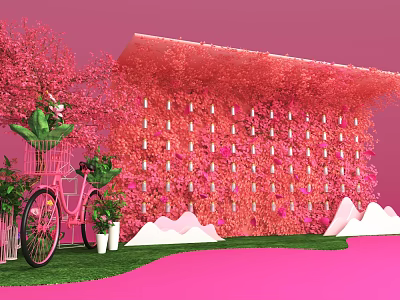 Modern Beauty Cherry Blossom Beauty Chen 3d model