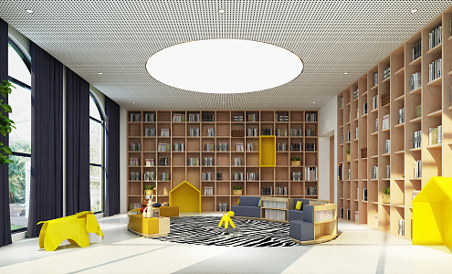 Nordic Reading Room 3d model