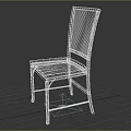 Modern Single Chair With Light Gray Upholstered Seat And Metal Frame Design