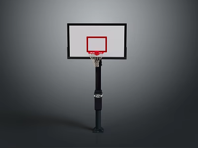 basketball stand basketball 3d model